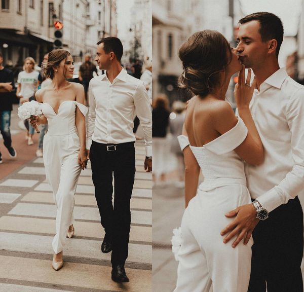 combinaison de mariée chic et moderne
