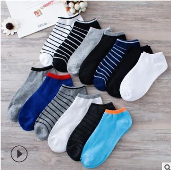

the latest explosion of solid color men's boat socks in 2020, Black