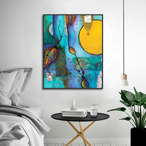 

abstract art bedroom poster hanging on the wall painting print canvas painting picture home wall art graffiti decoration custom