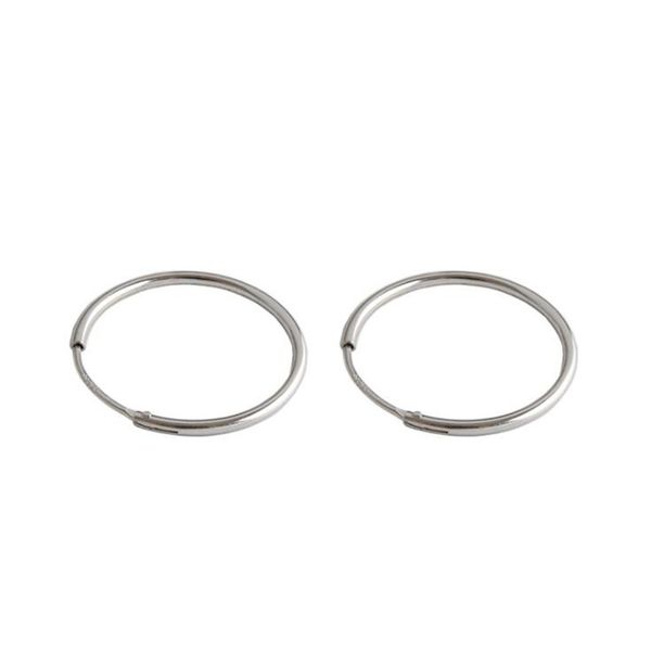 

original 100% s925 sterling silver trend hoop earrings fashion temperament simple jewelry for women students earring hyperbole, Golden
