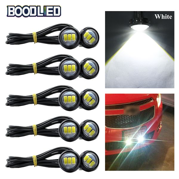 

10x 23mm eagle eye led 3 chips 5730 smd drl led car daytime running lights automobile fog lamp parking motorcycle screw lamp 12v