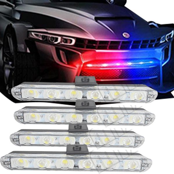 

1/2/4led car truck emergency light flashing firemen lights led car-styling ambulance light strobe warning dc 12v