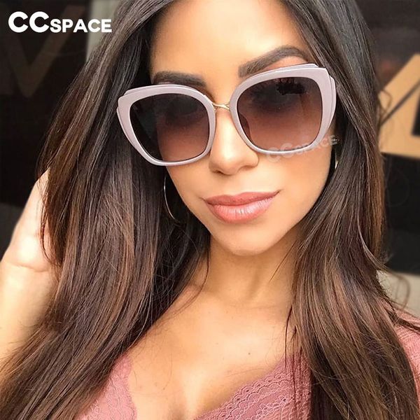 

45966 cat eye retro sunglasses men women fashion uv400 glasses, White;black