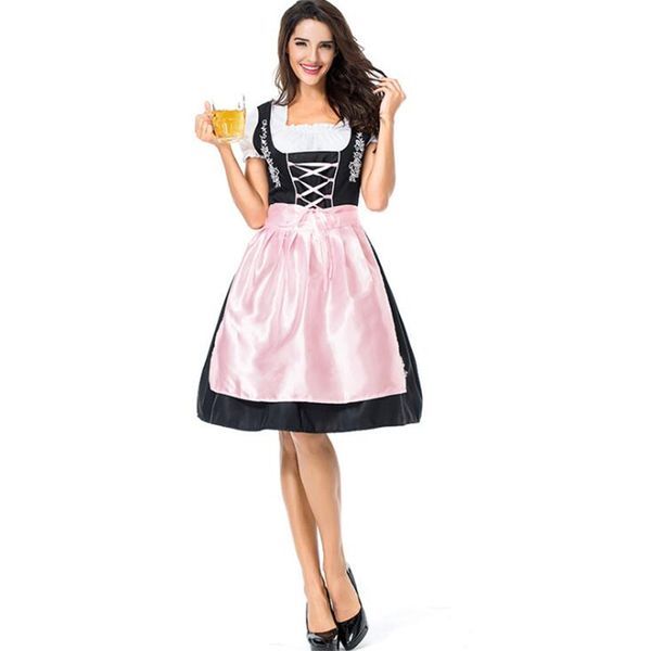 

beer girls costume womens party dress cosplay clothing, Black;red