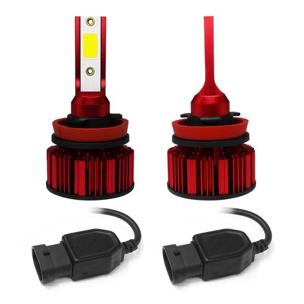 

2pcs hb3/9005/h10 q1 led headlight waterproof car near and far light headlamp