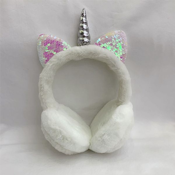 

jinserta kids unicorns headphones 3.5mm wired headphone warm music earphone for mobile phone pc tablet plush headset for adults