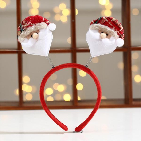 

new arrival christmas cartoon old man snowman elk bear hair bands for women cute girls children hair accessories gift