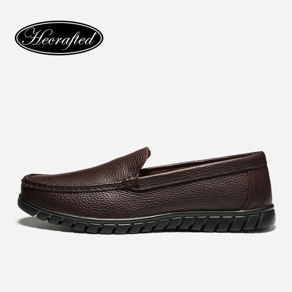 

size 36~47 full grain leather men loafers great quality soft genuine leather men flat shoes #8099, Black