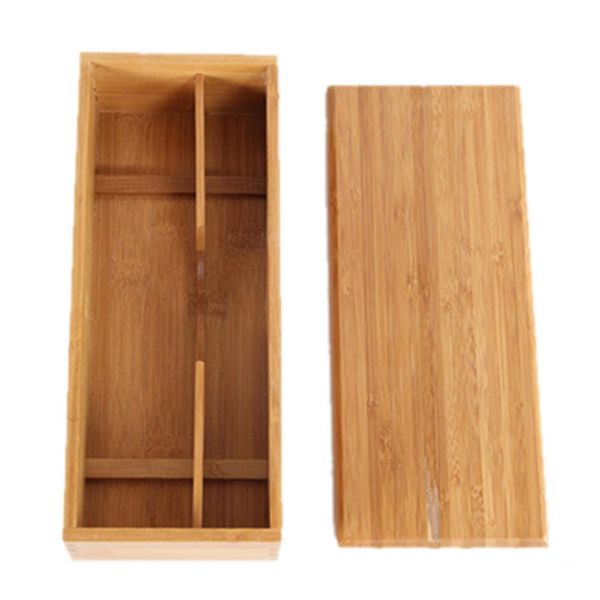 

japanese style bamboo chopsticks storage box portable durable home l chopsticks spoon cutlery storage case