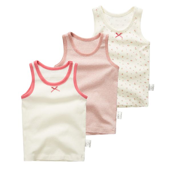 

song you nishimatsu house classic style elasticity thread children girl's knitted vest small cherry base shirt hurdles vest, Blue