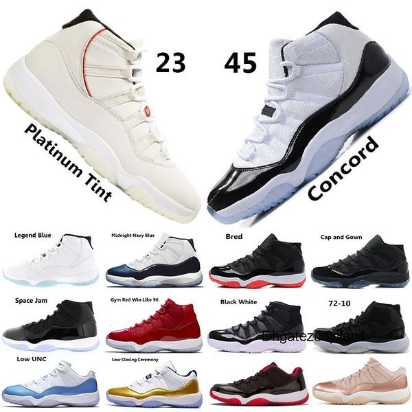 

with box 11 11s low high le space jam tint concord 45 basketball shoes men women bred midnight navy gamma blue j11 sneakers