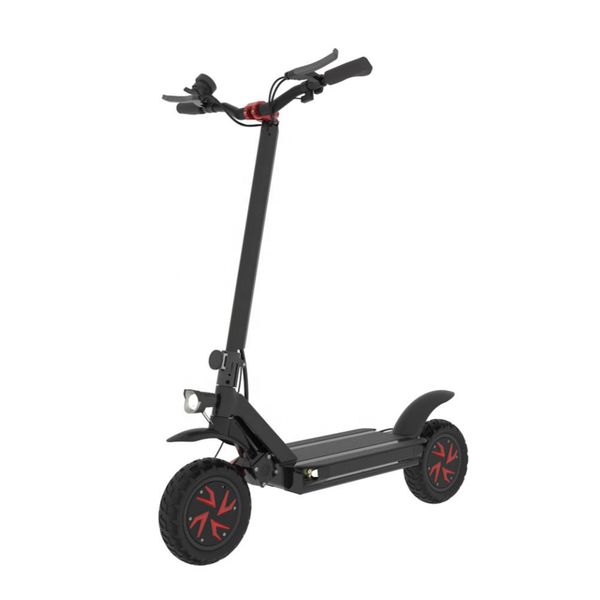 

10 inch vacuum tire dual motor weped electric scooter with headlight