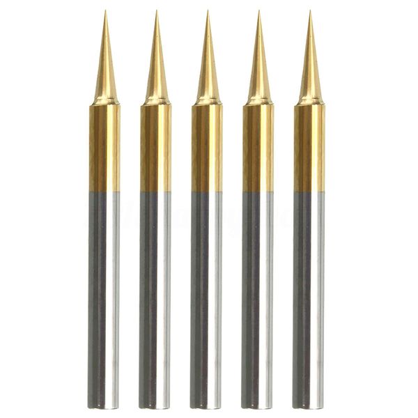 

5pcs 15 degree 0.1mm tungsten steel pcb engraving cnc bit router tool