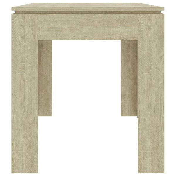 

oak chipboard dining table sonoma 140x70x76 cm dining room furniture