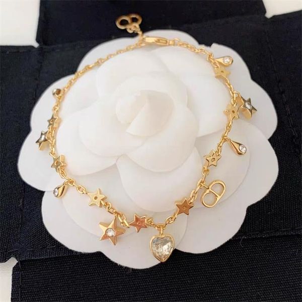

factory direct sales in 2020, the new cd star love bracelet pendant more crystal pendant fairy bracelet necklace earrings, Silver