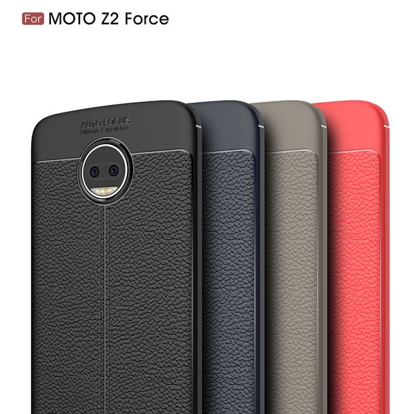 

чехол для motorola moto z2 сила личи зерна анти падение тпу мягкая крышка