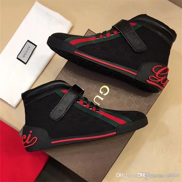 

2020 latest luxury men wome luxurious brand red bottom mens designers sneakers g low casual flat outdoor zapatillas driving shoes man, Black