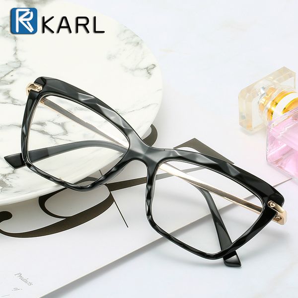 

wholesale-transparent frame glasses women frame cat eye glasopticplastic titanium computer eyewear fake, Black