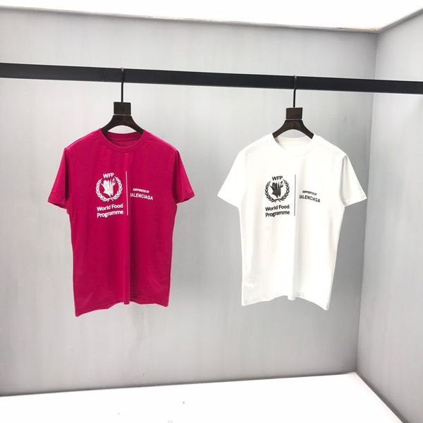 

2020ss spring and summer new high grade cotton printing short sleeve round neck panel t-shirt size: m--xl-xxl-xxxl color: black white q36a