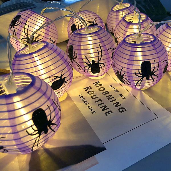 

1.2m rattan ball led light string garland battery box device new year christmas decorations for halloween home christmas ornaments