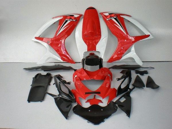 

new abs motorcycle full fairings set fit for suzuki gsx-r600 gsx-r750 600 750 k6 gsxr 2006 2007 06 07 custom red black bright