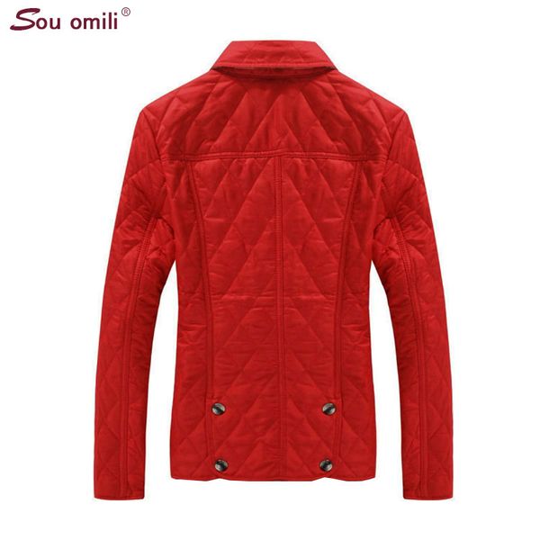 

retro plaids lozenge slim wadded jacket fall women plus size cotton-padded outerwear coat winter jacket, Black;brown