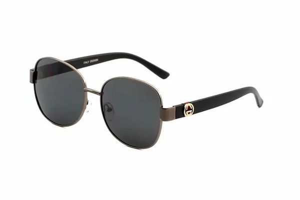 

fashion men women classic sunglasses brand designer sun glasses male gradient lenses driving eyewear metal frame matt black with cases 9061, White;black