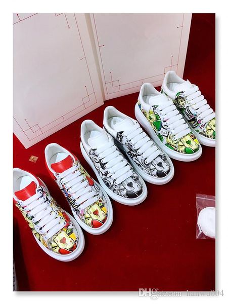 

2019 luxury men women casual shoes black white rubber leather flat shoes designer sneakers xsd19050504