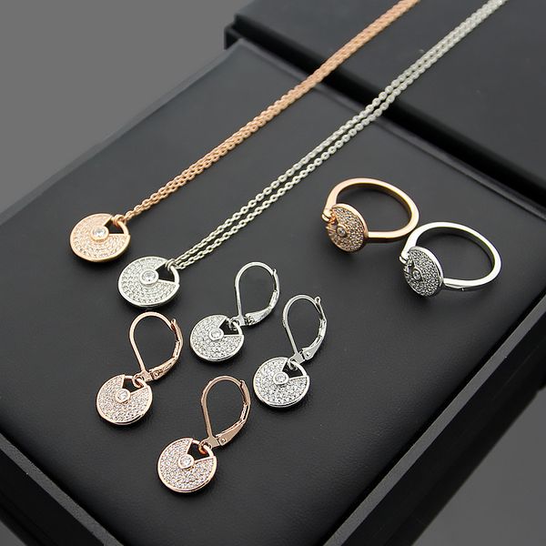 

new stainless steel necklace 18k rose silver necklace come with dust bag and box for couple gift