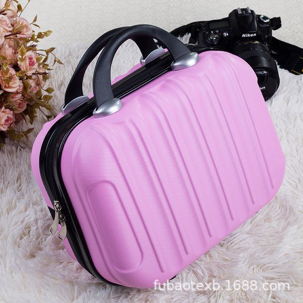 

14-inch korean-style makeup bag abs mini hand bag cute storgage logo printing