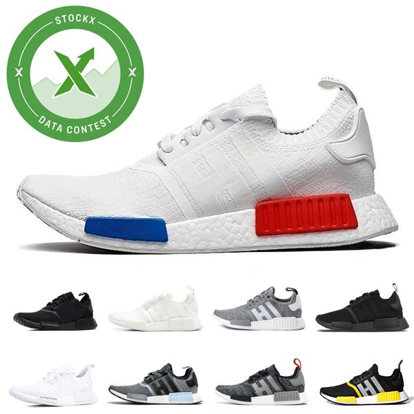 

bred nmd r1 mens running shoes atmos thunder oreo runner primeknit og atmos japan triple black white men women beige runner sports sneakers