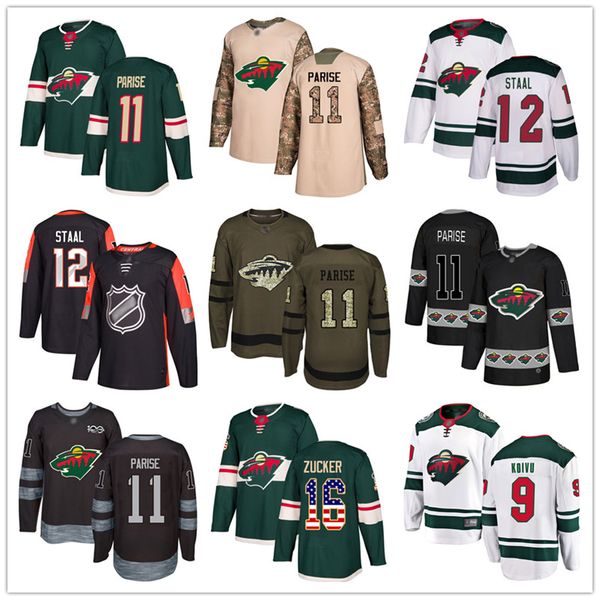 black mn wild jersey