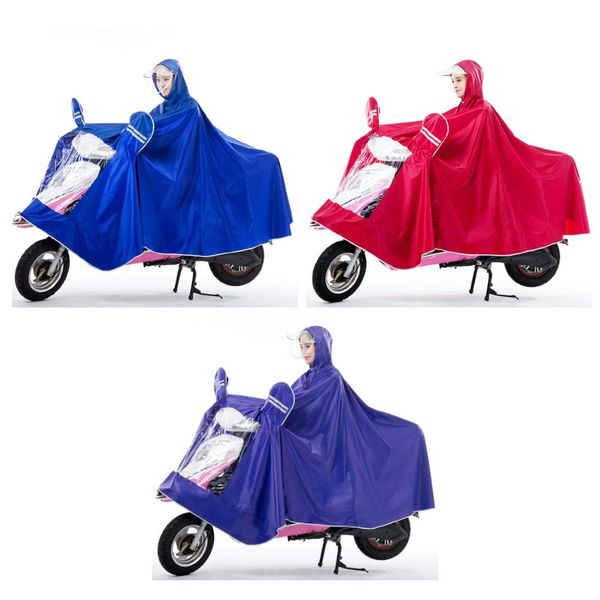 

new universal motorcycle scooter rain waterproof hooded raincoat rainwear poncho