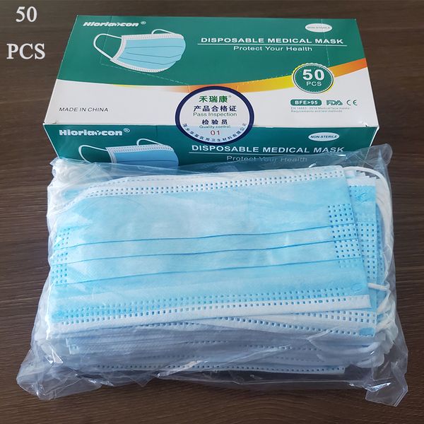 

dhl disposable face mask 3 layers dustproof mask facial protective cover mouth masks safety non-woven fabric prevent anti-dust