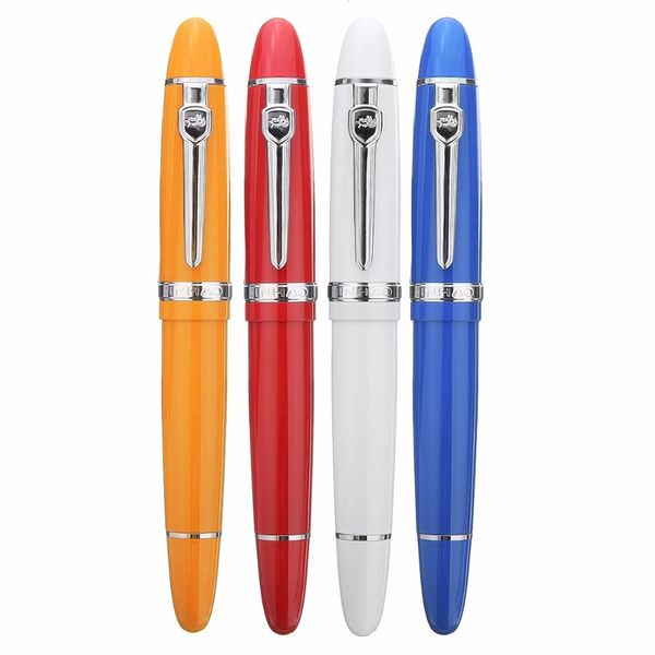 

luxury jinhao 159 fountain pen metal 0.5mm medium nib ink pens business school office supplies canetas