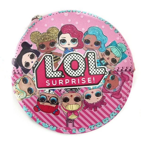 

new girls wallet kids cartoon dolls cartoon party coin purse women round bag gift christmas dhl free, White