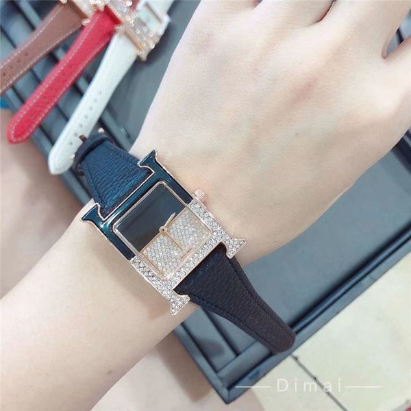 

2020 wholesale price men women luxury wrist watch time clock watches designer brand quartz watches hm5 no box 20020401c, Slivery;brown