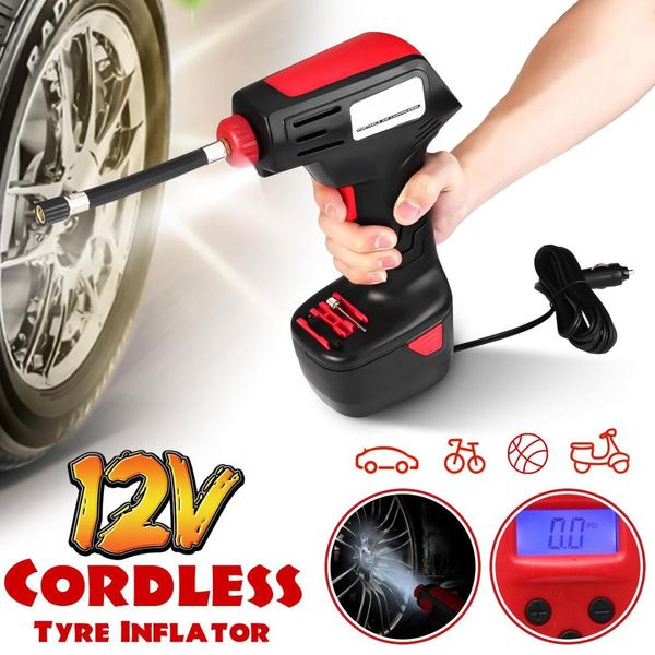 

digital led smart car air compressor pump portable handheld car tire inflator electric air pump 150 psi repair tool accessories