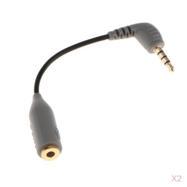 

2pcs 3.5mm microphone adapter cable cord for ipad ipod itouch android