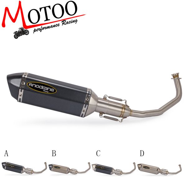 

motoo - exhaust pipe mufflers link pipe slip on exhaust with db killer for pcx125 pcx150 pcx 125 2012-2016