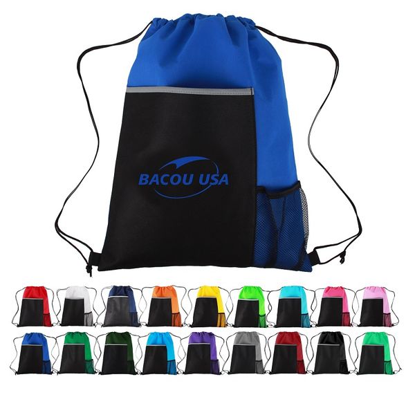 

129099 100pcs drawstring bags string sack beach women men travel storage package functional backpack plecak worek sznurek gift p