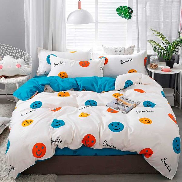 

winter cartoon dinosaur blue quilt cover pillowcase bed sheet little boy teen girl bedding suit