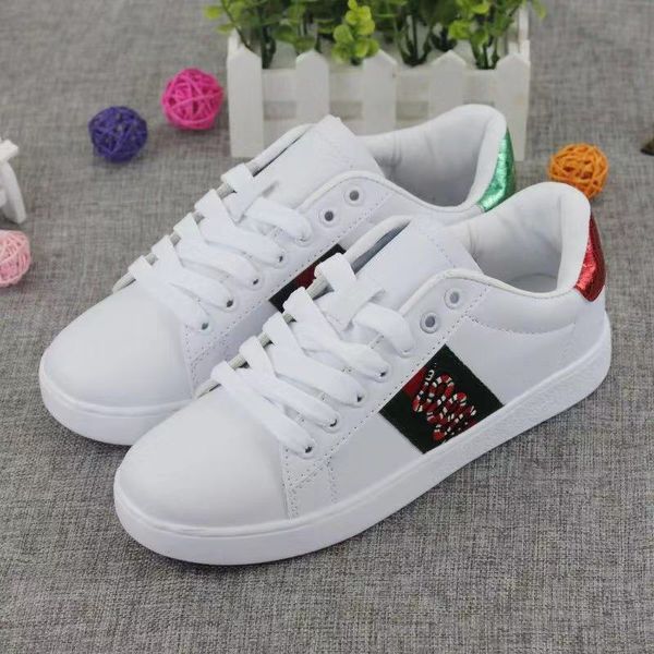 

2019 new aaa gucci men women casual shoes luxury sneakers shoes genuine leather bee dog snake tiger eur 35-44, Black