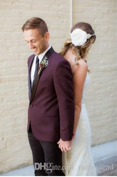 

handsome groomsmen shawl lapel groom tuxedos mens wedding dress man jacket blazer prom dinner 2 piece suit(jacket+pants+tie) 326, Black;gray