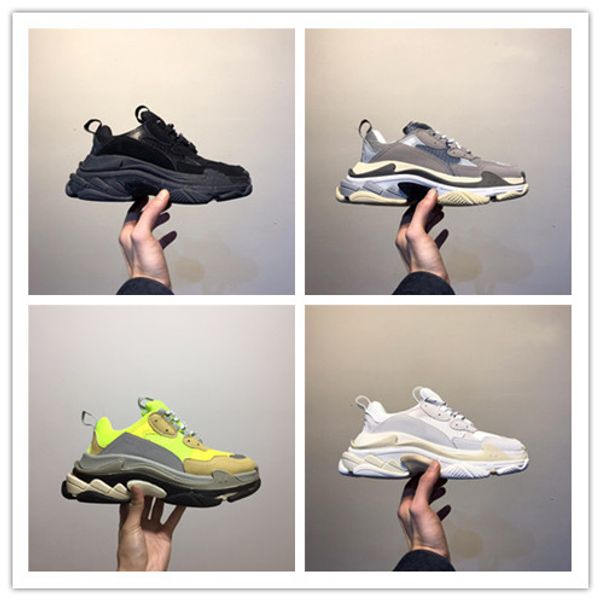 

2019 new fashion paris 17fw triple s sneakers triple-s casual dad mens shoes for women beige black sports trainers chaussure
