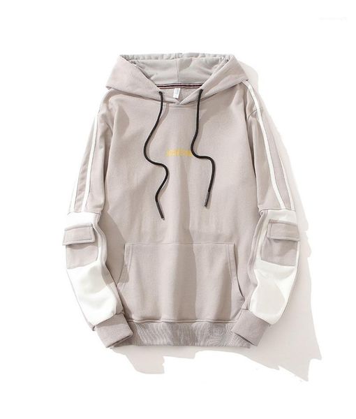 

patchwork hoodies casual mens pullover designer mens sweatshirt luxury loose printed, Black