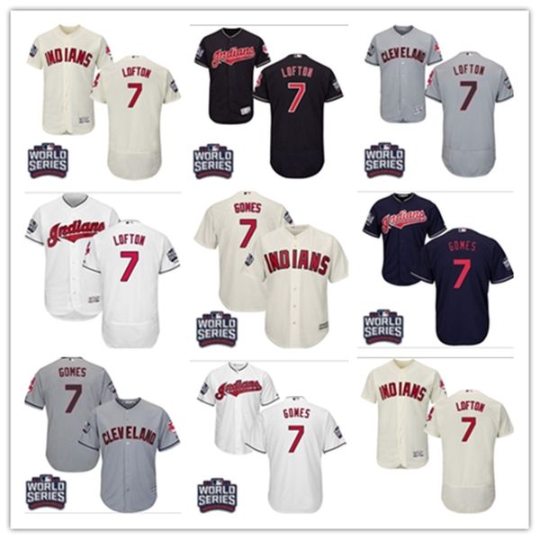 

custom baseball jerseys cleveland 7 yan gomes clevelandindians indian men women youth red white high-quality jersey, Blue;black