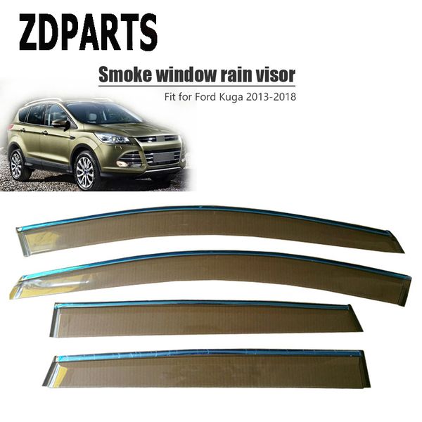 

zdparts 4шт автомобилей ветер дефлектор вс guard дождь ветер vent visor крышки уравновешивания для ford kuga 2013 2014 2015 2016 2017 2018 a