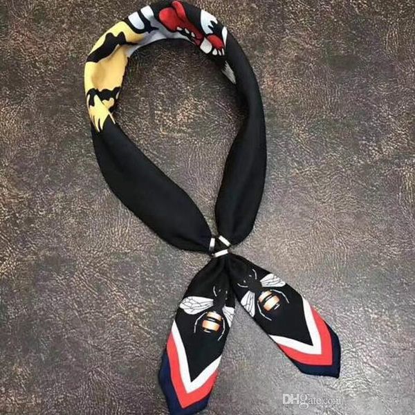 

100% mulberry шелковый шарф 70 * 70см женщины bee tiger head square scarf подарок для любви girlfriend лучшие качества новое прибытие, Blue;gray