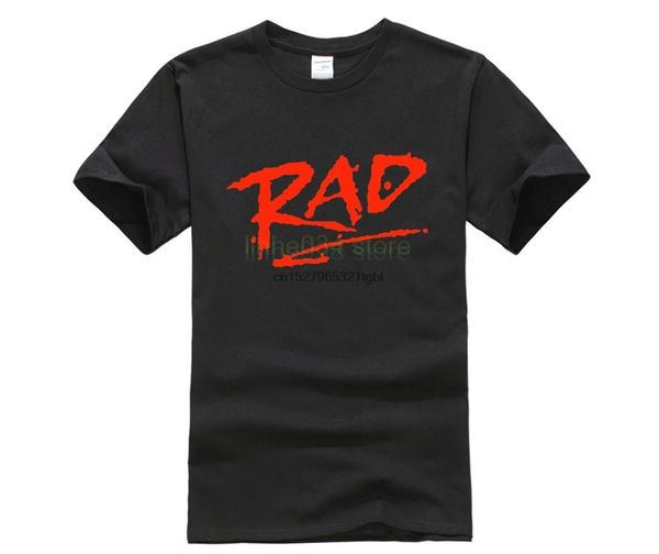 

подлинная mens t-shirt хлопок джерси logo rad t-shirt, White;black